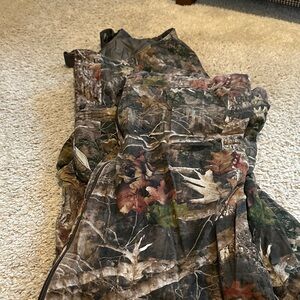 RedHead Men's Camo Field Bibs- Brown Green Black